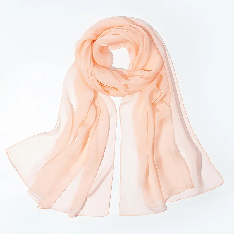 Shanghai Story 100% Mulberry Silk Silk Scarves Women's Dusty Pink Gradient Gift Box Set-4