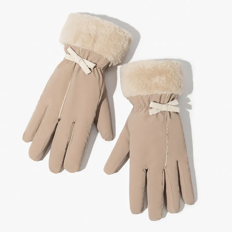 Shanghai Story Polyester Knit Gloves Women's-2