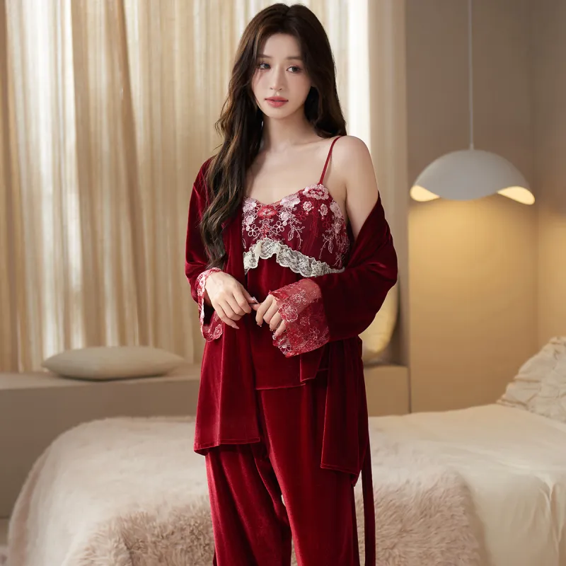 Shanghai Story Pajama Set Women's 3 Piece Set-6