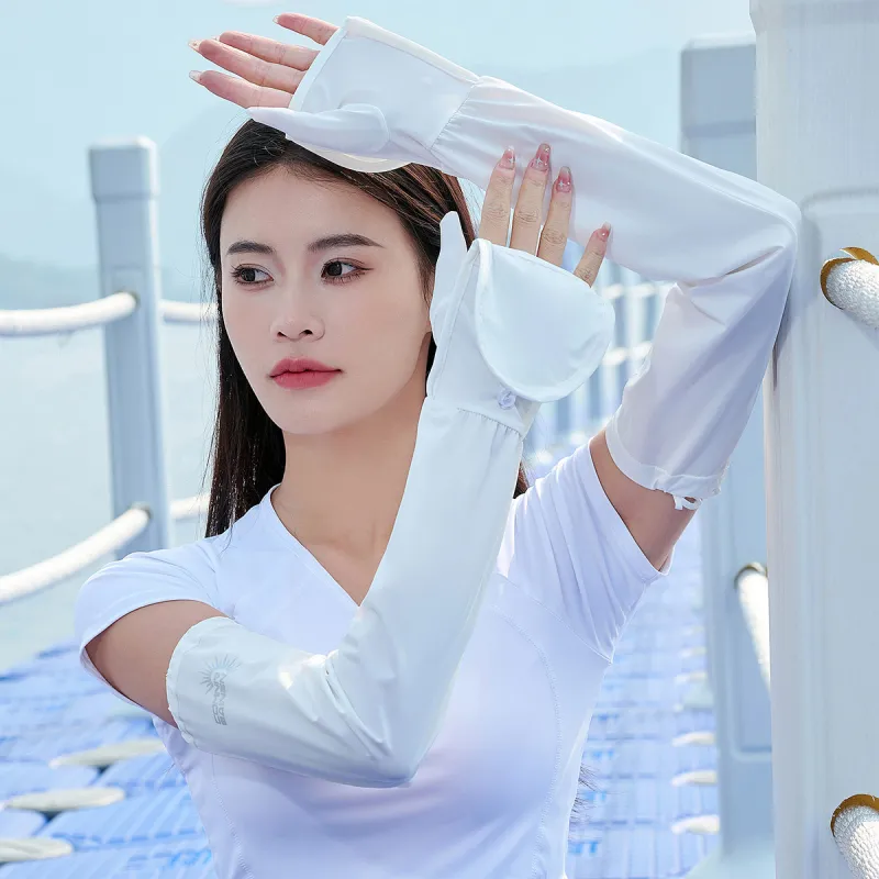 Shanghai Story Polyester, Elastane Sun Protection Sleeves Women's-9