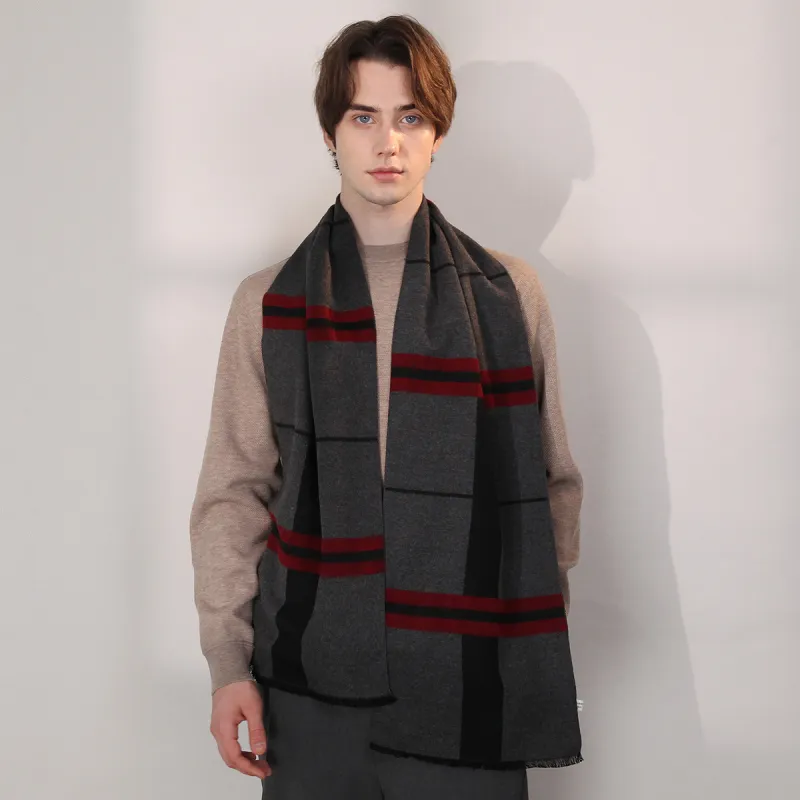Shanghai Story Polyester Knit Scarves Men's-73