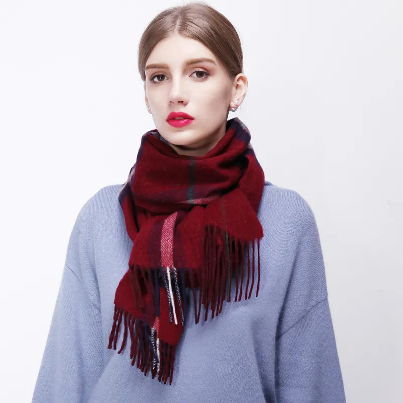 Shanghai Story Sheep Wool Knit Scarves Unisex-56
