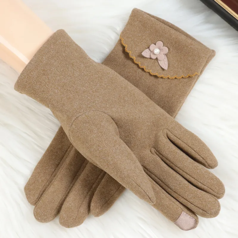 Shanghai Story Polyester Knit Gloves Women's-14