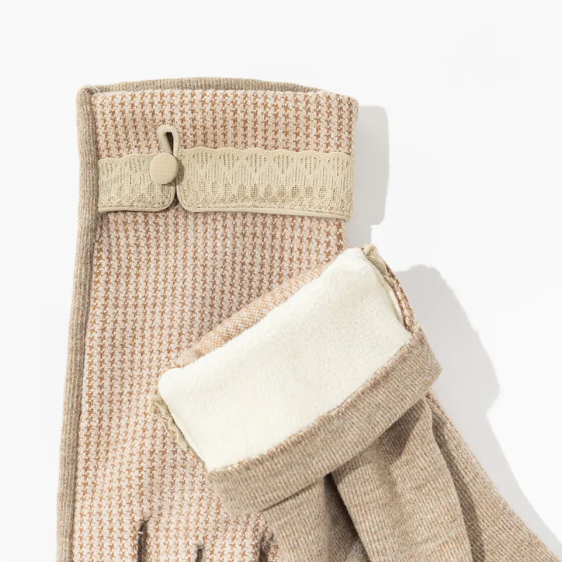Shanghai Story Blend Knit Gloves Women's Available In 5 Colors-18
