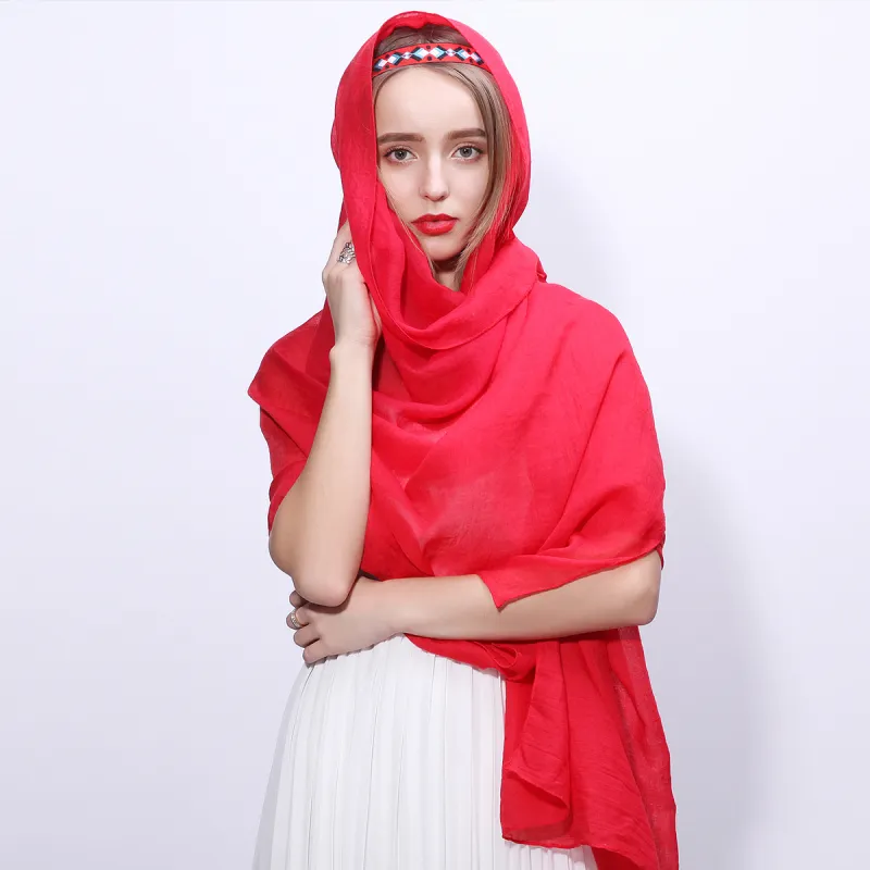 Shanghai Story Polyester Knit Scarves Women's-12