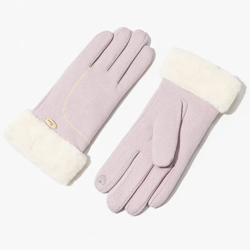 Shanghai Story Polyester Knit Gloves Women's 6 Colors-3