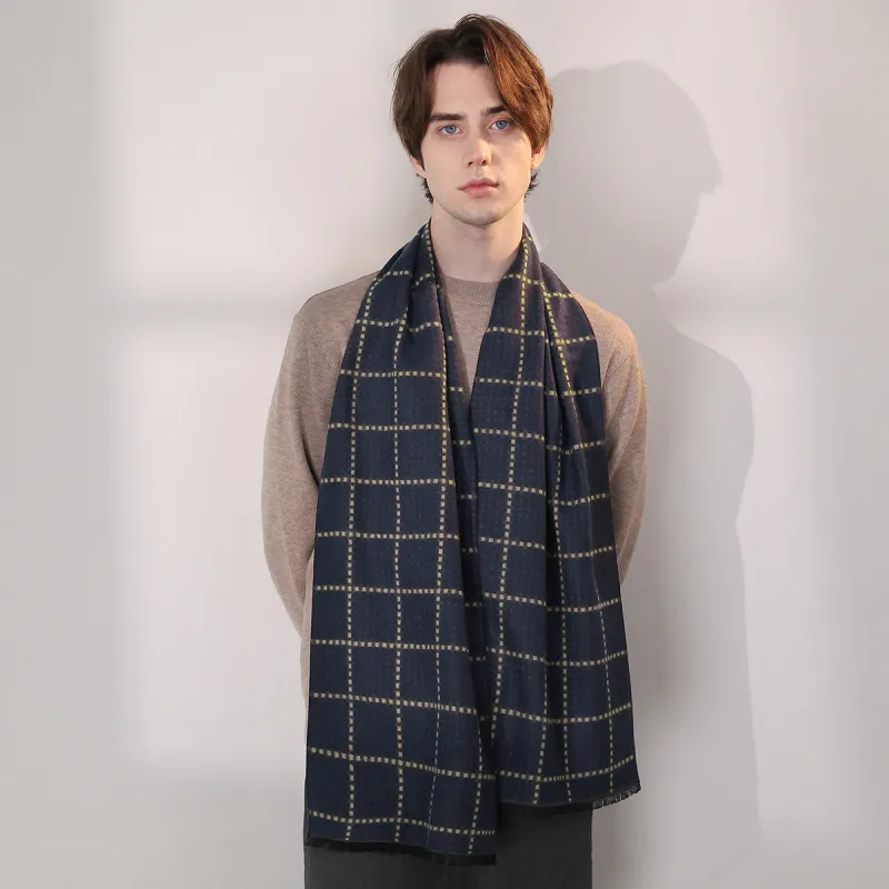 Shanghai Story Polyester Knit Scarves Men's-29