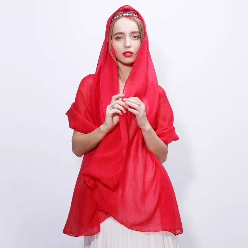 Shanghai Story Polyester Knit Scarves Women's-10