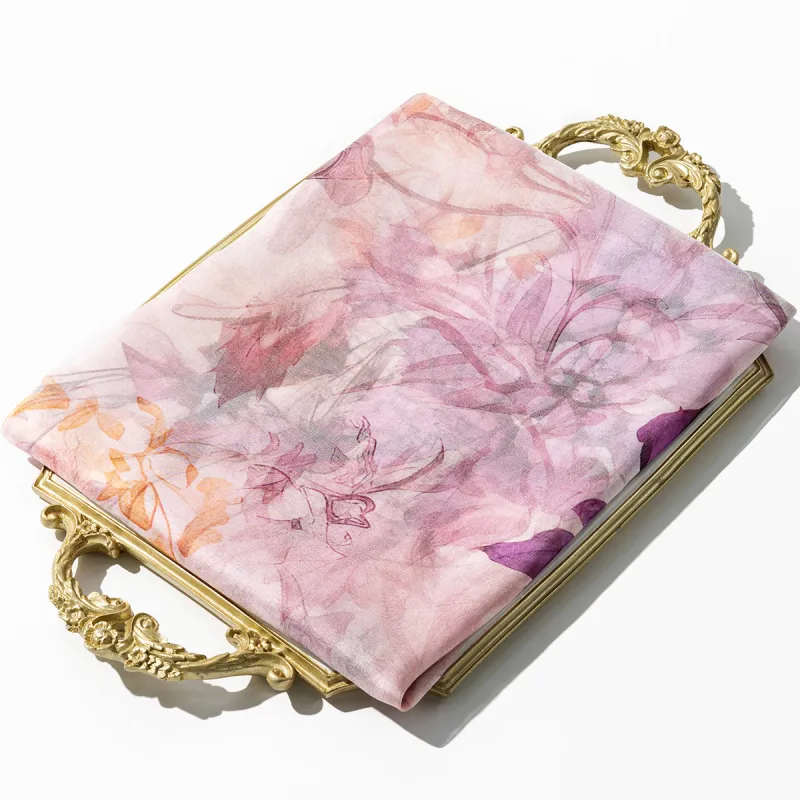 Shanghai Story 100% Mulberry Silk Scarves Women's Spring Song Like A Dream Gift Box Set-34