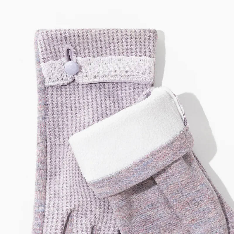 Shanghai Story Blend Knit Gloves Women's Available In 5 Colors-2