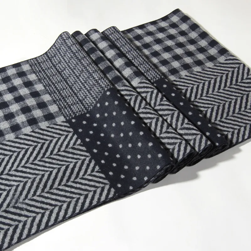 Shanghai Story Polyester Knit Scarves Men's-27