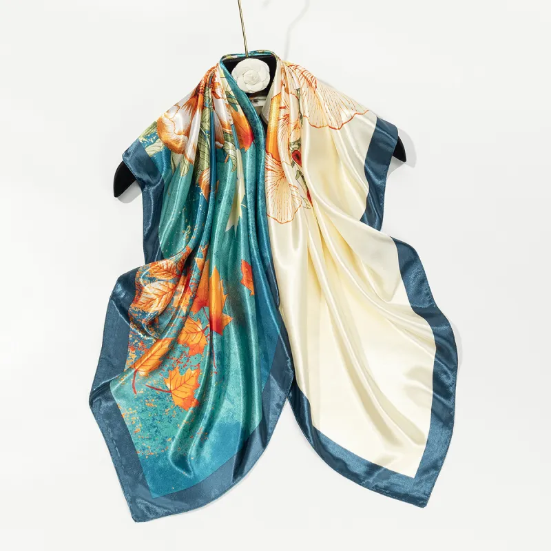 Shanghai Story 100% Polyester Silk Scarves Women's-59