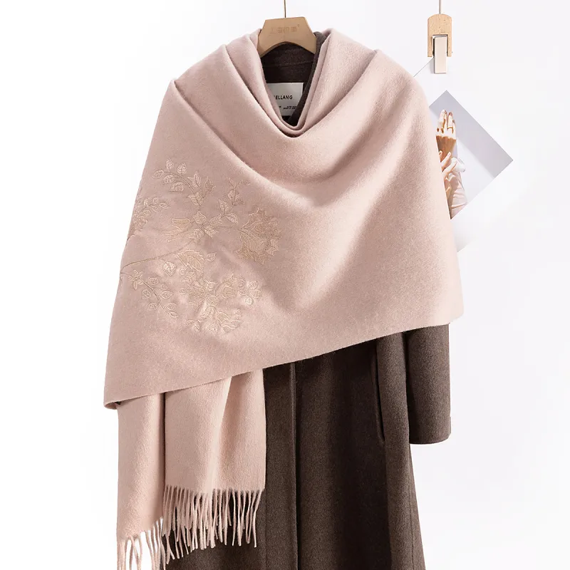 Shanghai Story Sheep Wool Knit Scarves Women's-15