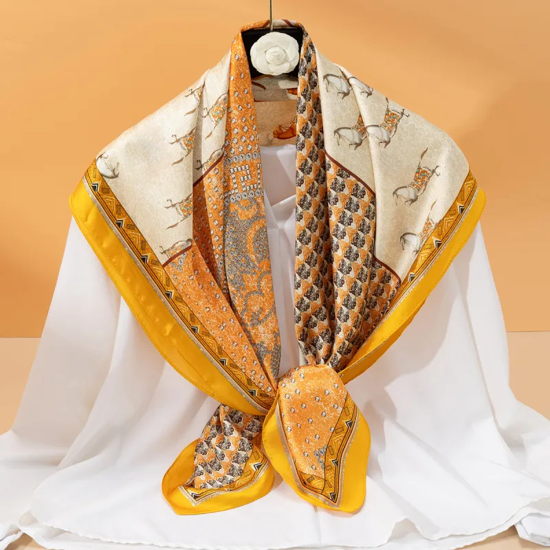 Shanghai Story 100% Polyester Silk Scarves Women's-71