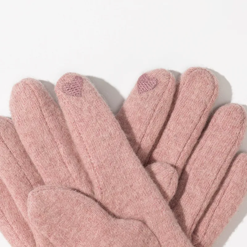 Shanghai Story Wool Blend Knit Gloves Women's 5 Colors-5
