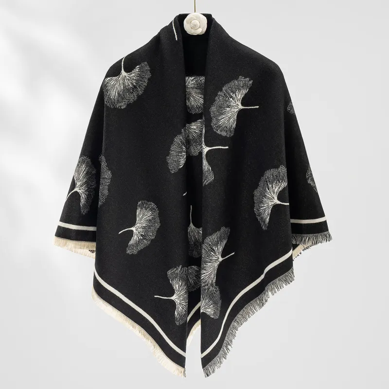 Shanghai Story Polyester Knit Scarves Women's-7