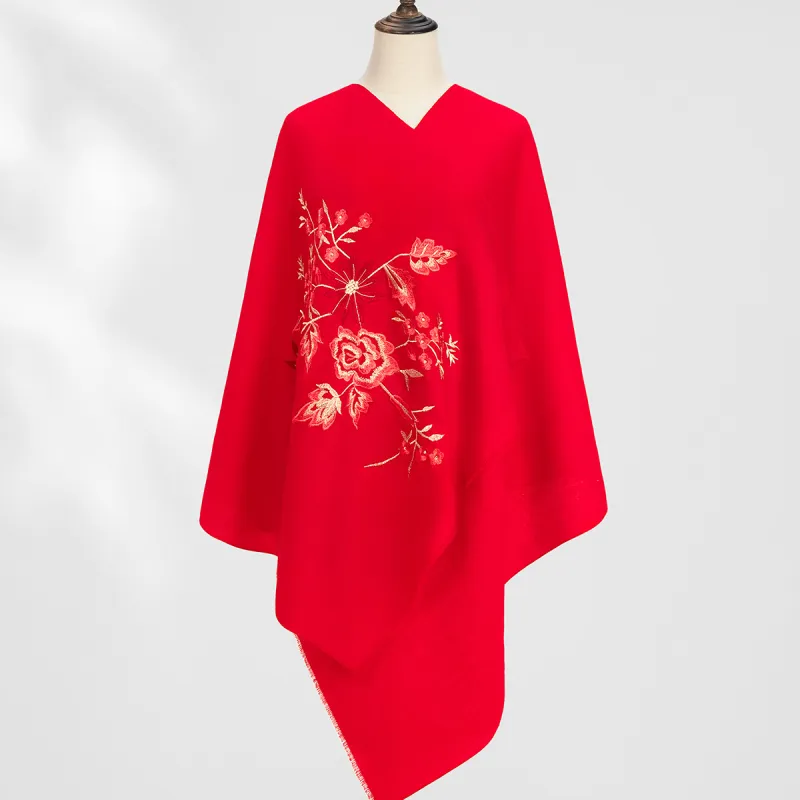 Shanghai Story 100% Sheep Wool Shawls Women's Fragrance Collection 3 Colors Available-9