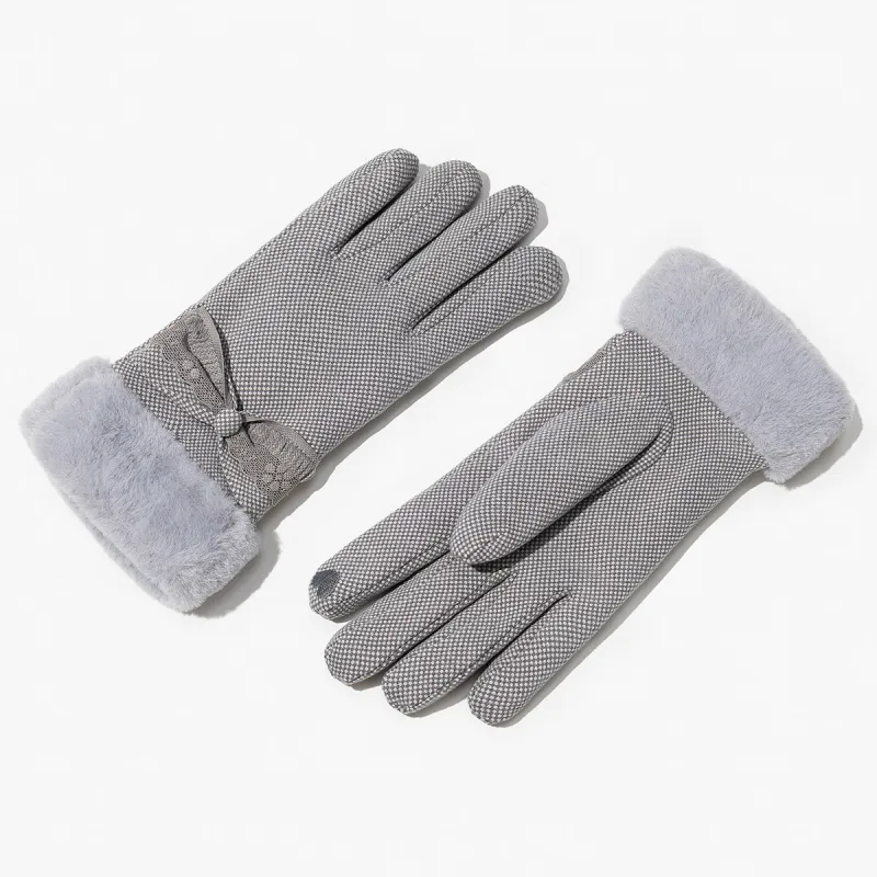Shanghai Story Polyester Knit Gloves Women's 6 Colors-18