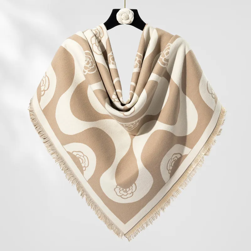 Shanghai Story Polyester Knit Scarves Women's-19