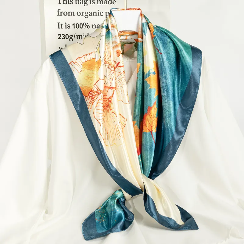 Shanghai Story 100% Polyester Silk Scarves Women's-56