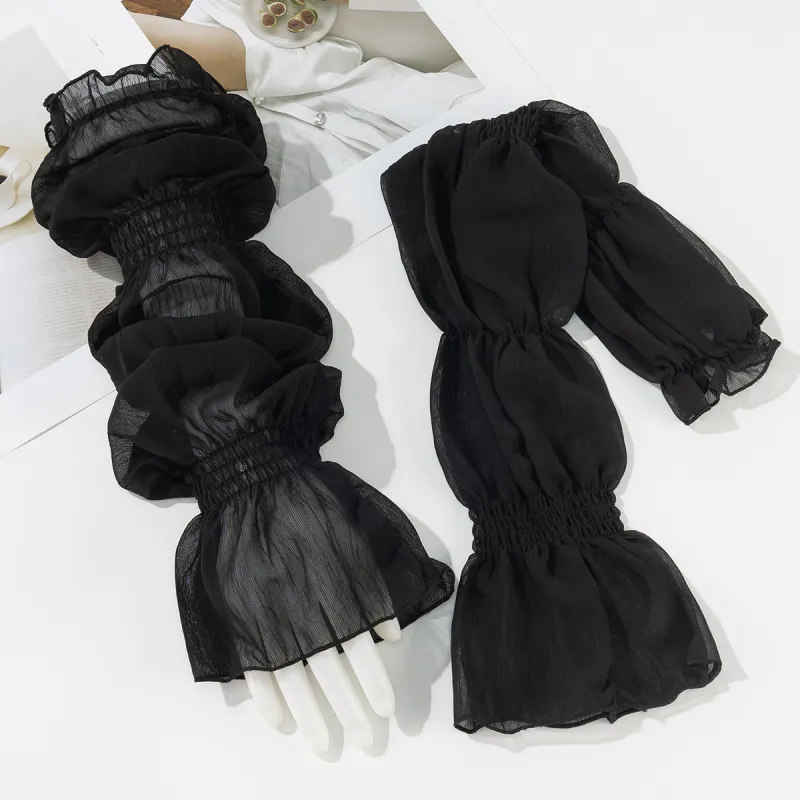 Shanghai Story 100% Polyester Sun Protection Sleeves Women's-8