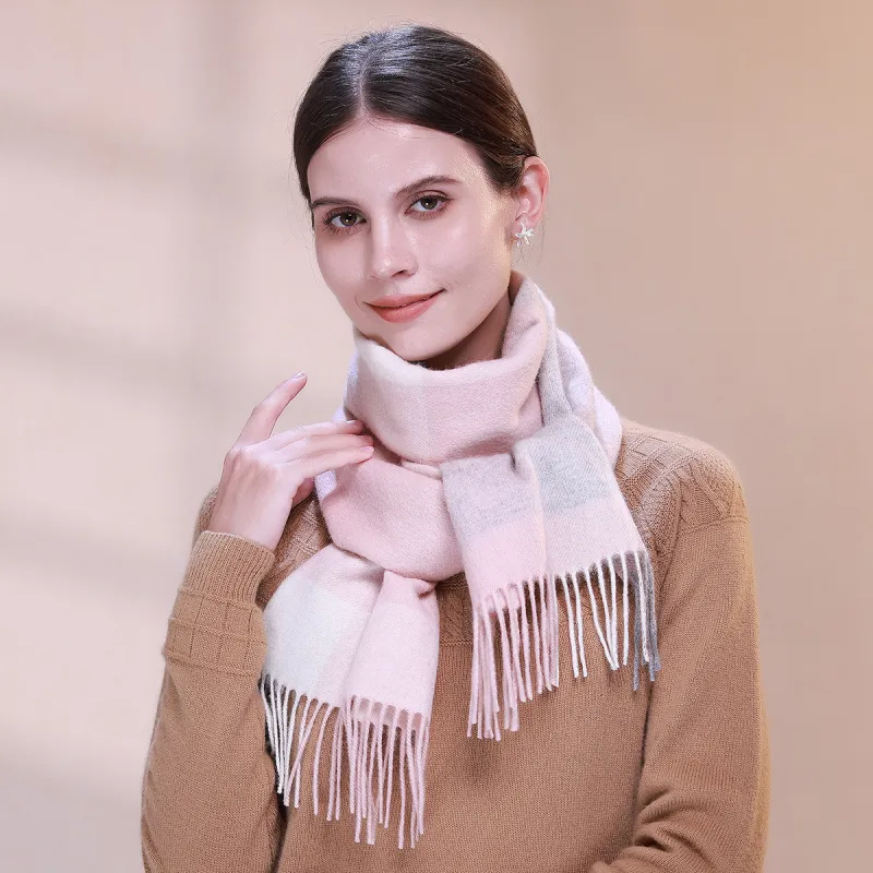 Shanghai Story Sheep Wool Knit Scarves Unisex-28