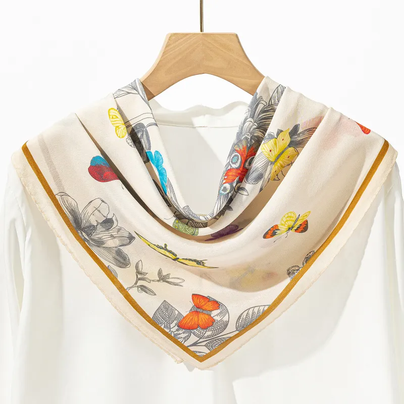 Shanghai Story 100% Mulberry Silk Silk Scarves Women's Spring Mountain In Sight Gift Box Set-18