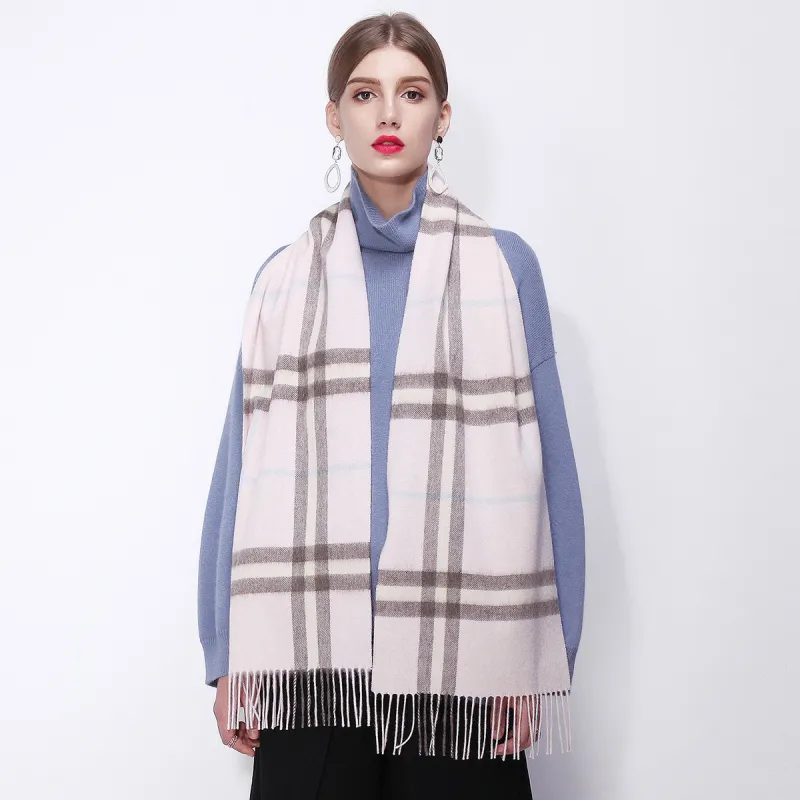 Shanghai Story Sheep Wool Knit Scarves Unisex-36
