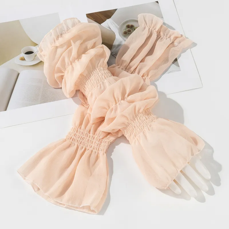 Shanghai Story 100% Polyester Sun Protection Sleeves Women's-13