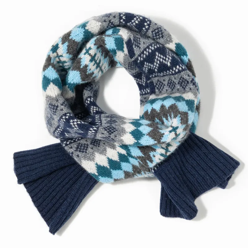 Shanghai Story Sheep Wool Knit Scarves Unisex-13