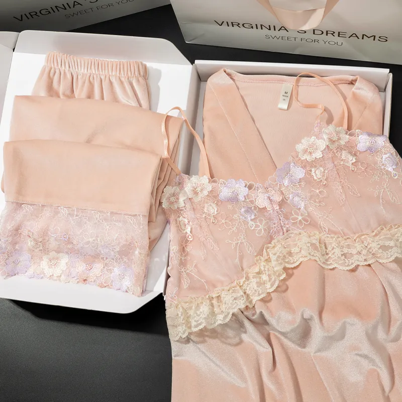 Shanghai Story Pajama Set Women's 3 Piece Set-8