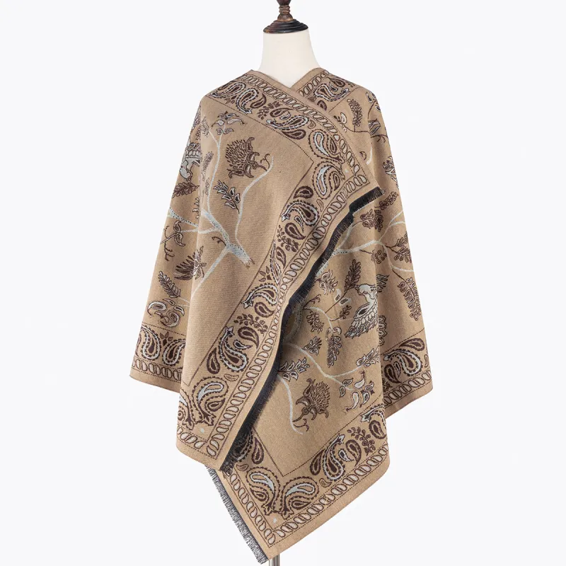 Shanghai Story Polyester Knit Scarves Women's-25