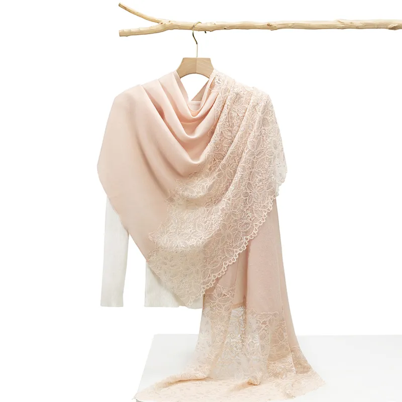Shanghai Story 100% Sheep Wool Shawls Women's Fragrance Collection 3 Colors Available-23