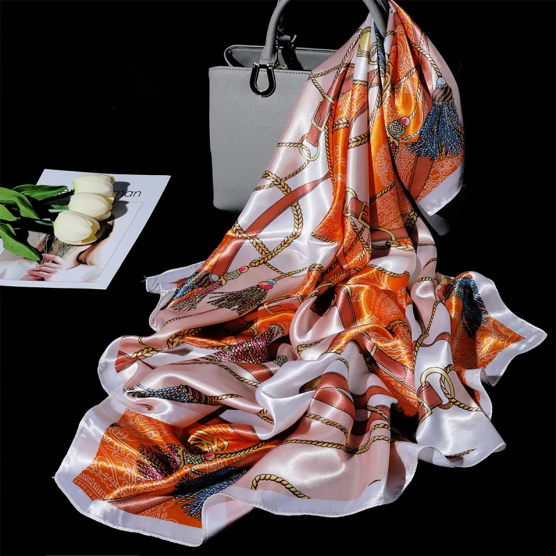 Shanghai Story 100% Polyester Silk Scarves Women's-54