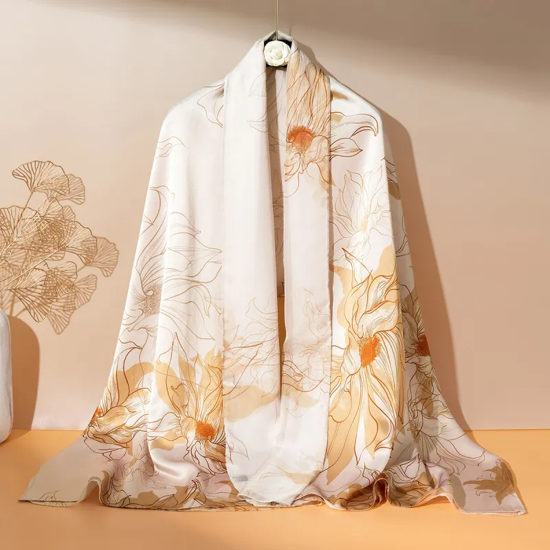 Shanghai Story 100% Mulberry Silk Scarves Women's Enchanted Dreams, Gift Box Set-30