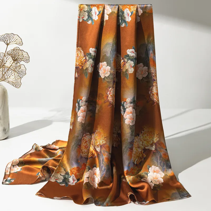Shanghai Story 100% Mulberry Silk Scarves Women's Enchanted Dreams, Gift Box Set-73