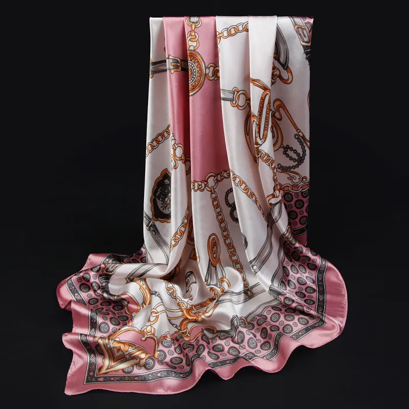 Shanghai Story 100% Polyester Silk Scarves Women's-95