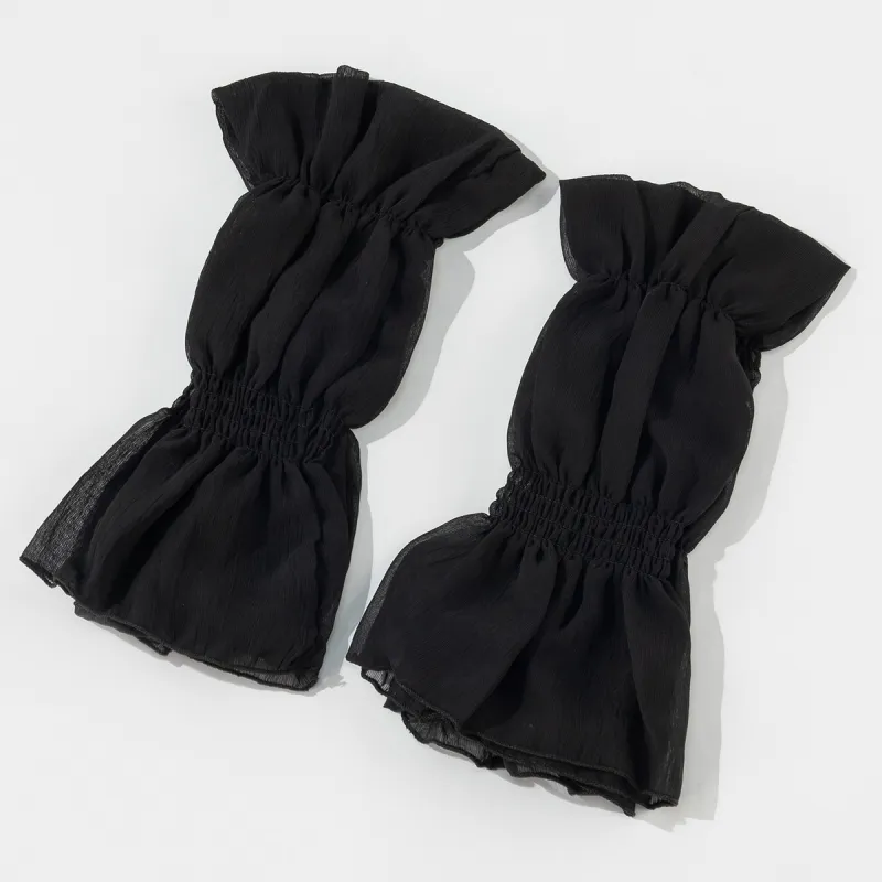 Shanghai Story 100% Polyester Sun Protection Sleeves Women's-11
