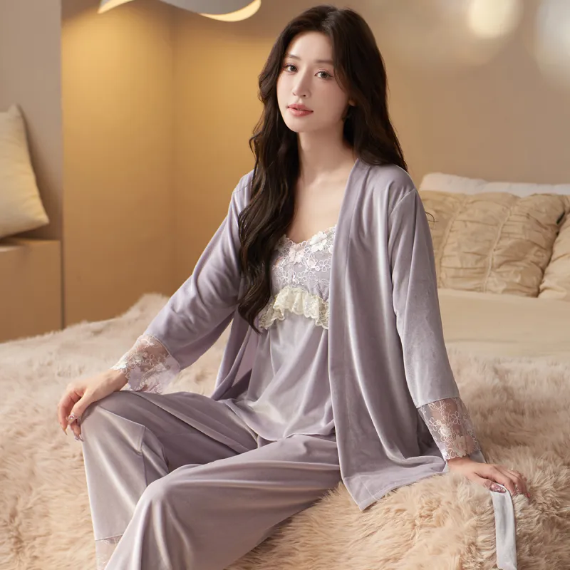 Shanghai Story Pajama Set Women's 3 Piece Set-20