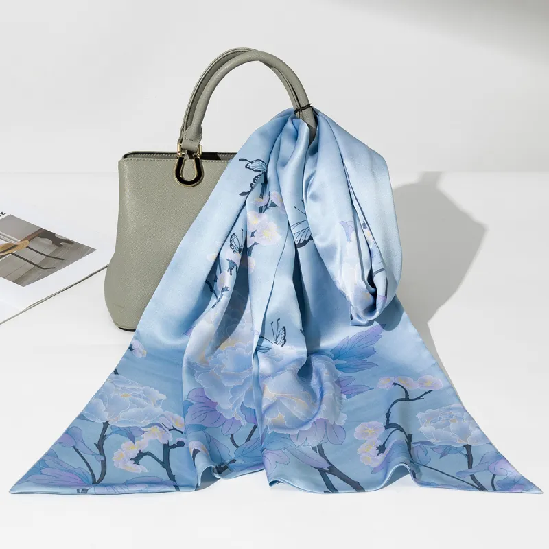 Shanghai Story 100% Mulberry Silk Scarves Women's-8
