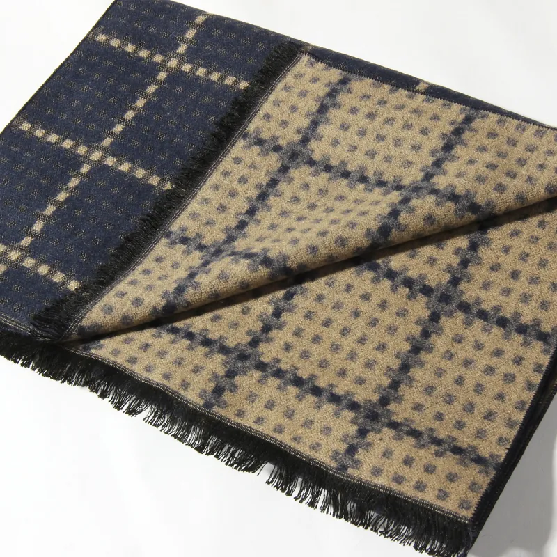 Shanghai Story Polyester Knit Scarves Men's-33