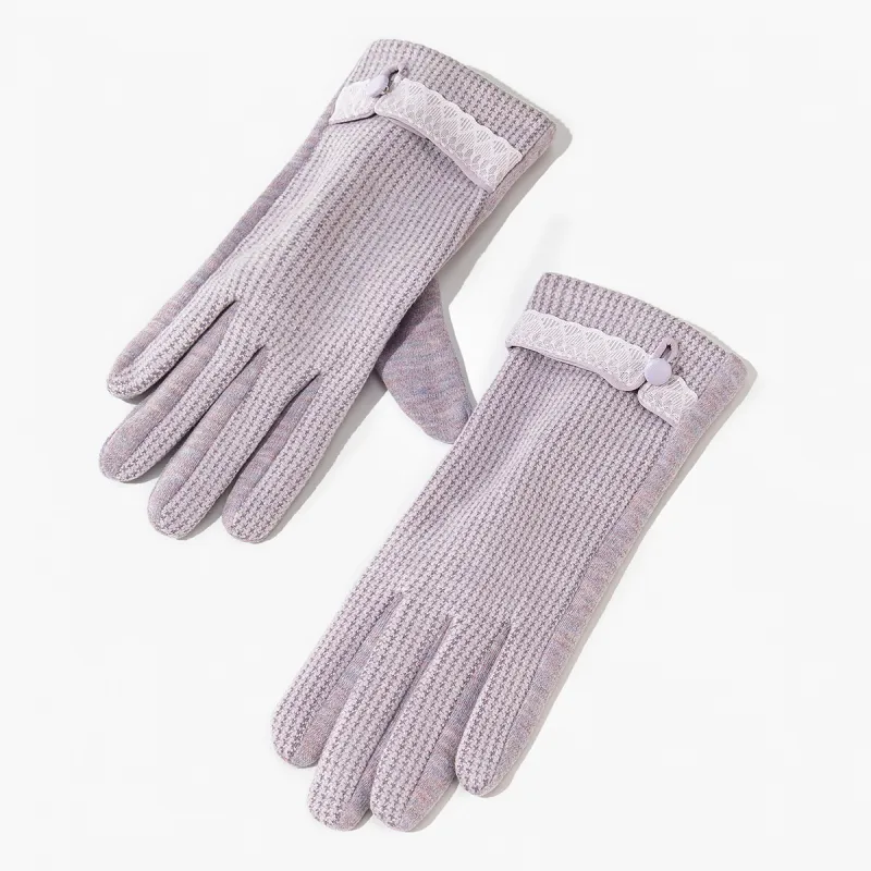 Shanghai Story Blend Knit Gloves Women's Available In 5 Colors-3