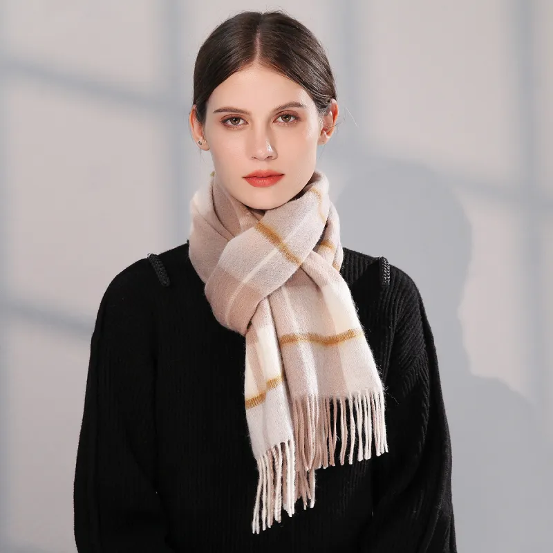 Shanghai Story Sheep Wool Knit Scarves Unisex-33