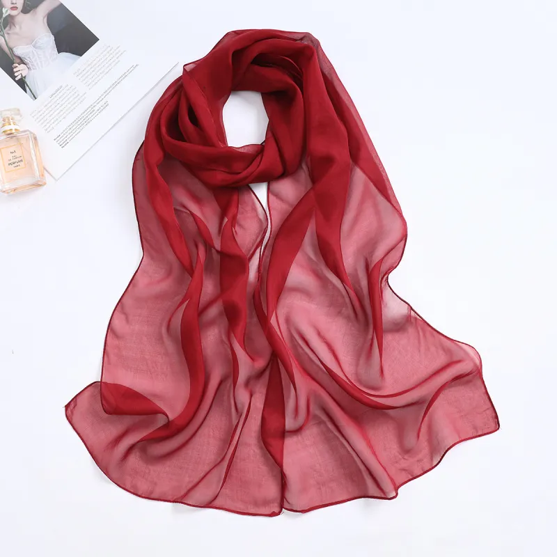 Shanghai Story 100% Mulberry Silk Silk Scarves Women's-16