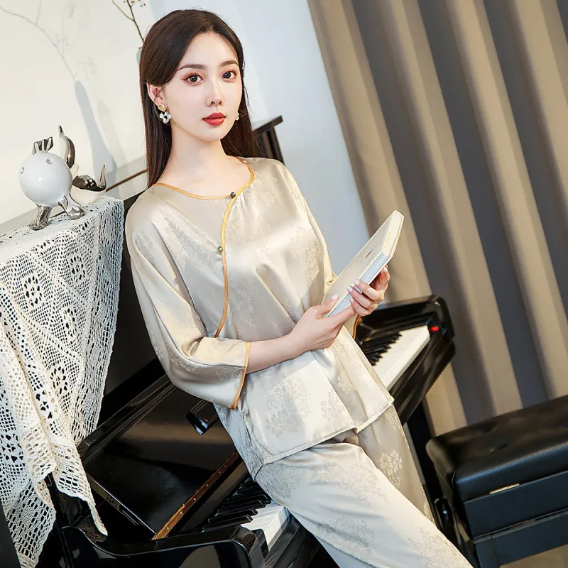 Shanghai Story Pajama Set Women's Champagne Gold-5