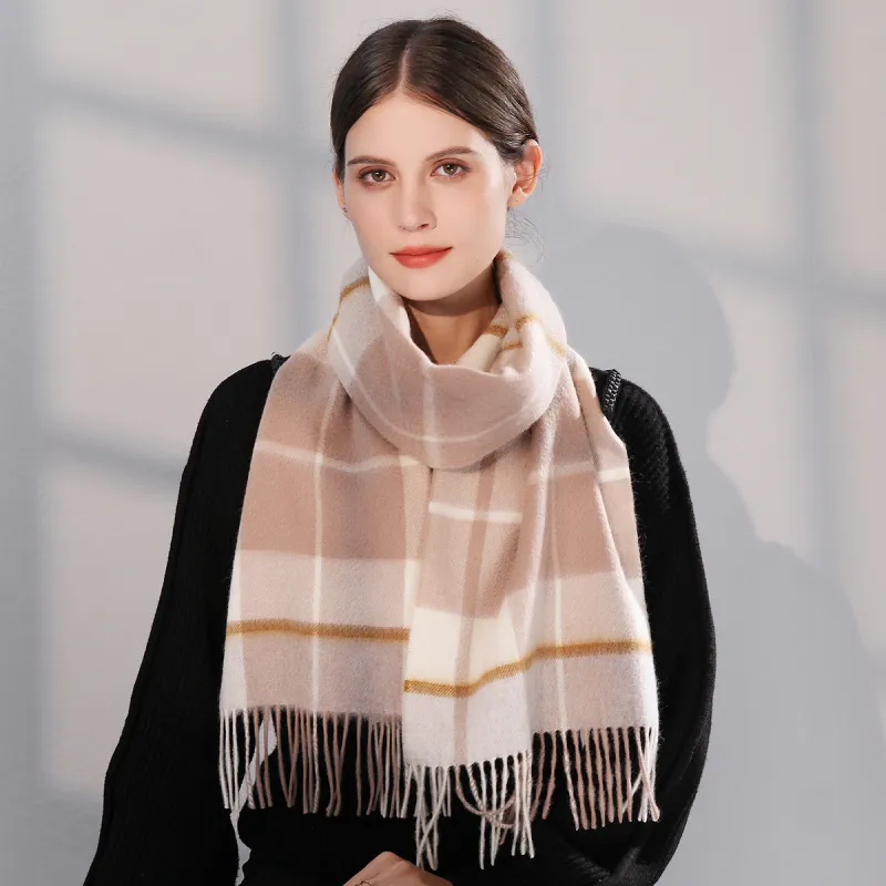 Shanghai Story Sheep Wool Knit Scarves Unisex-32