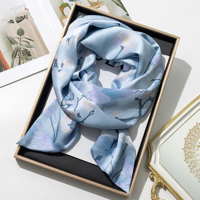 Shanghai Story 100% Mulberry Silk Scarves Women's-7