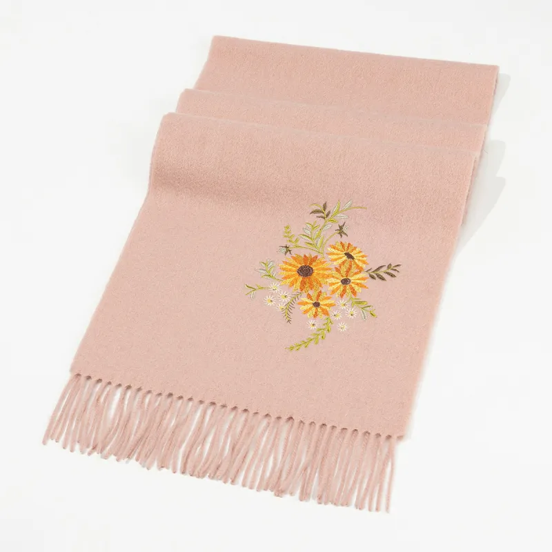 Shanghai Story 100% Sheep Wool Knit Scarves Women's Sunny And Thriving-14