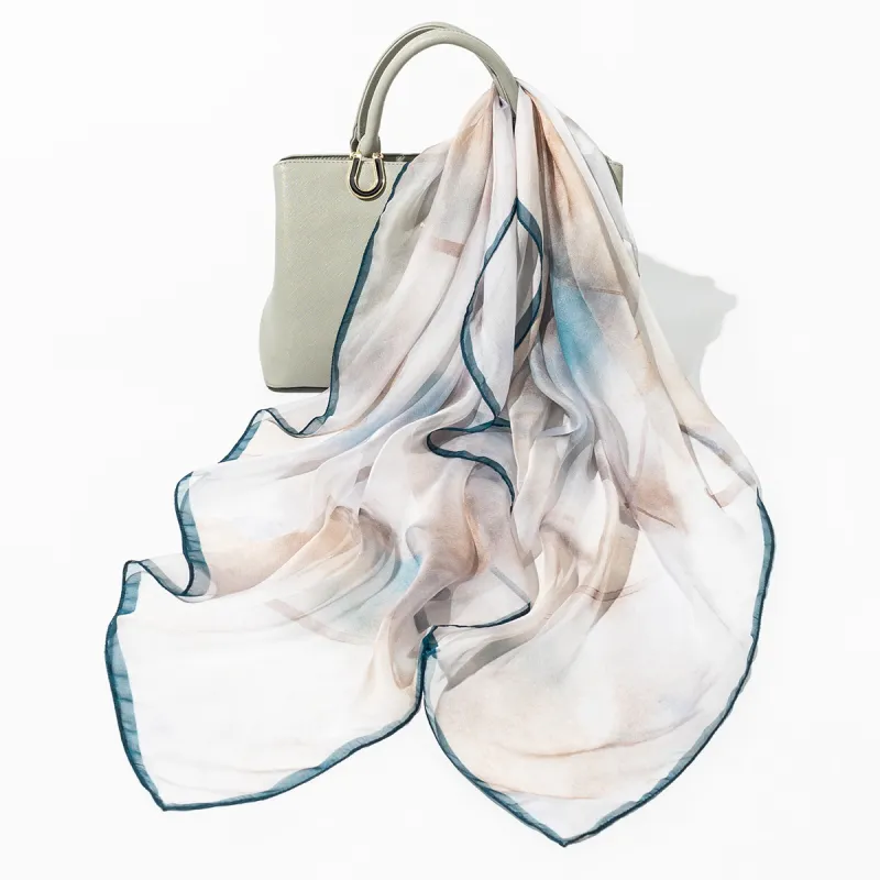 Shanghai Story 100% Mulberry Silk Scarves Women's Spring Song Like A Dream Gift Box Set-22
