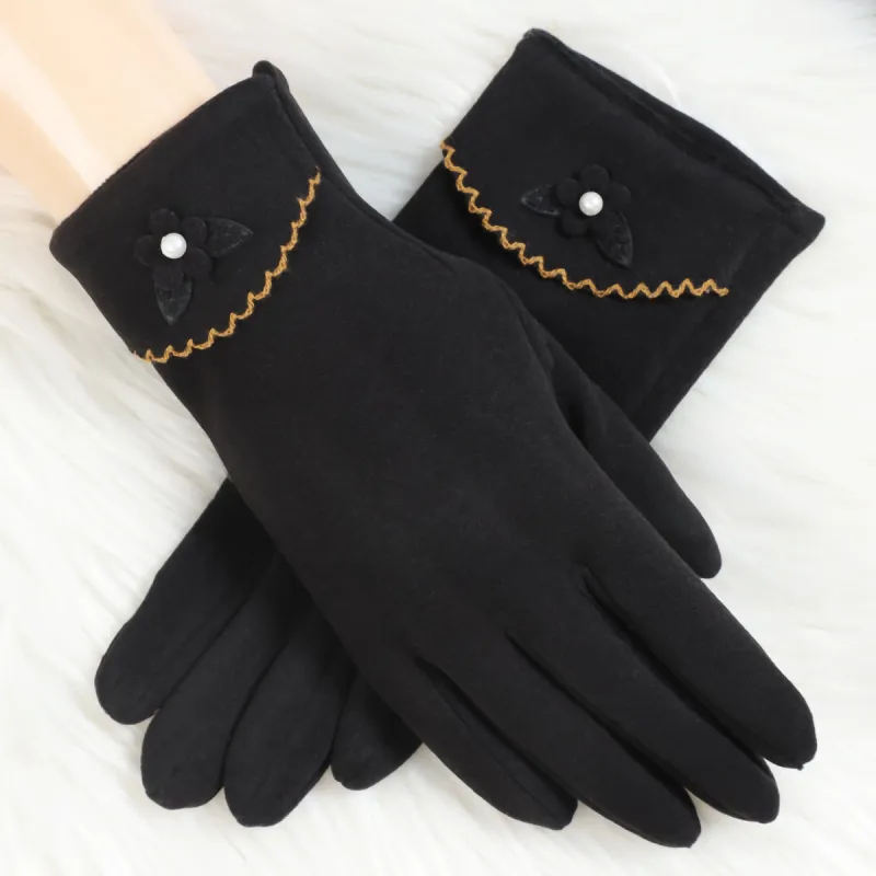 Shanghai Story Polyester Knit Gloves Women's-1